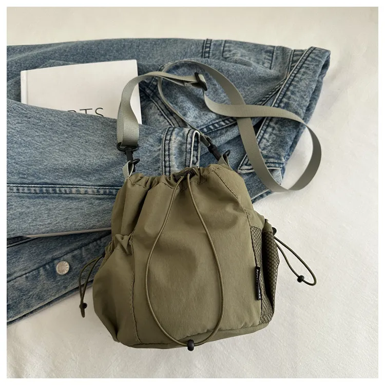 Thea Drawstring Bucket - alternate view; styling objects excluded