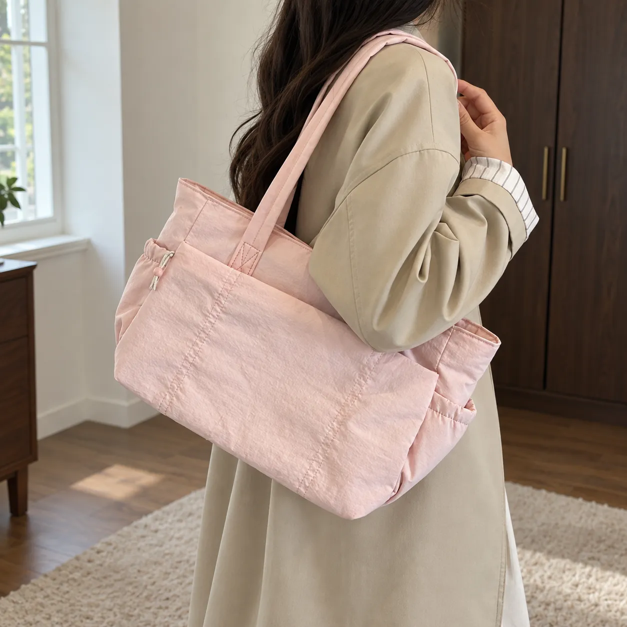 Margo Textured Tote - use view; styling accessories not included