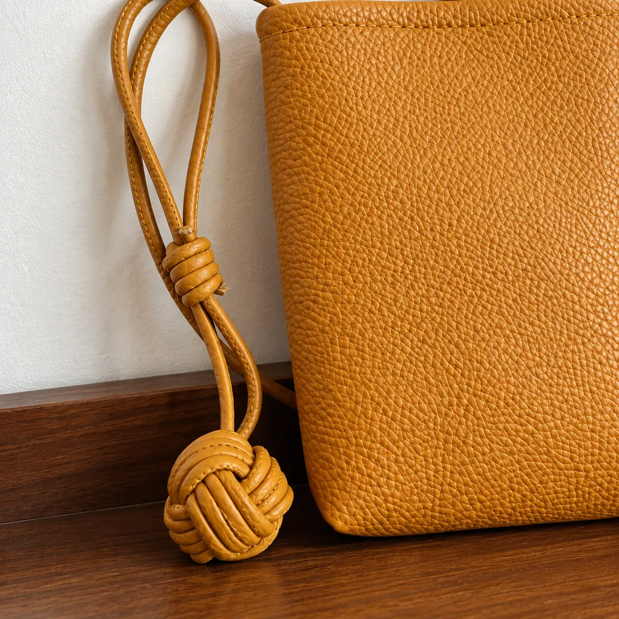 Edie Phone Pouch - detail view; styling objects excluded